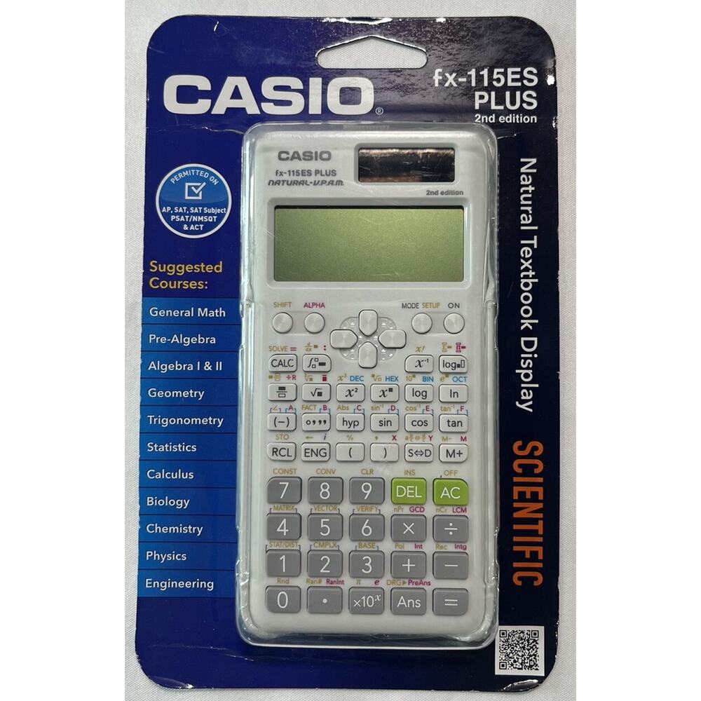 Casio fx-115ES Plus Scientific Calculator Natural Textbook Display New Sealed